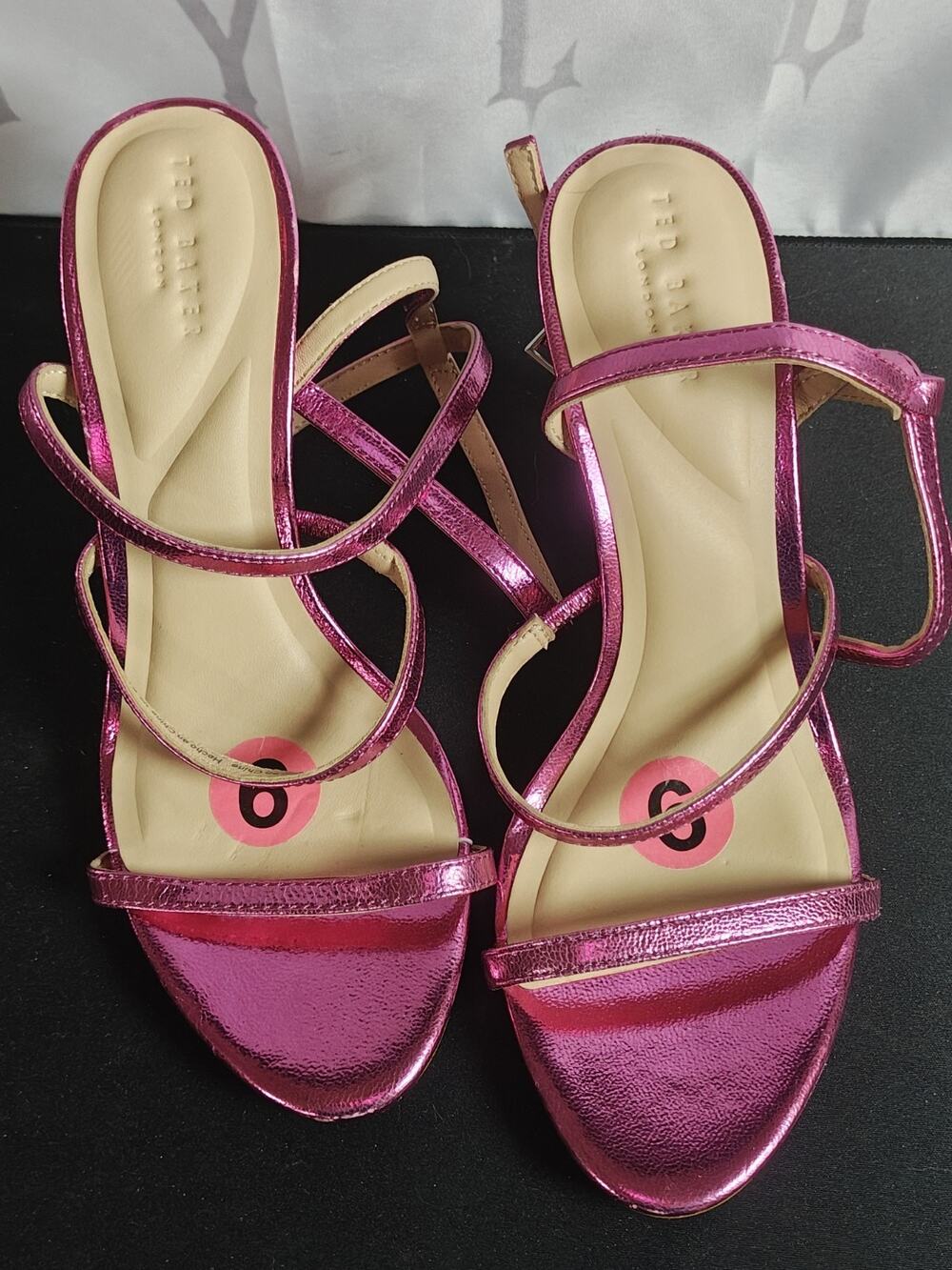 Ted Baker Women's 6 London Sophia Ankle Strap Heels In Pink MSRP $190